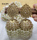 Polki Mehndi Earring Sku-691 A4 - rchiecreation