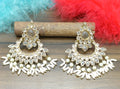 Polki Mehndi Earring Sku-757 A2 - rchiecreation