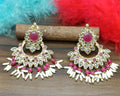 Polki Mehndi Earring Sku-757 A2 - rchiecreation