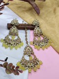 Polki Mehndi Earring Sku-772 A1 - rchiecreation