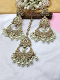 Polki Mehndi Earring Sku-772 A1 - rchiecreation
