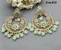 Polki Mehndi Earring Sku-812 A2 - rchiecreation