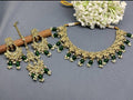 Polki Mehndi Necklace Set Sku-5675 B2 - rchiecreation