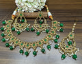 Polki Necklace Mehndi Set Sku-1178 B1 - rchiecreation