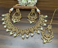 Polki Necklace Mehndi Set Sku-1178 B1 - rchiecreation