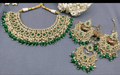 Polki Necklace Mehndi Set Sku 5027 B2 - rchiecreation