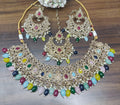 Polki Necklace Mehndi Set Sku 5027 B2 - rchiecreation
