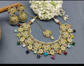 Polki Necklace Mehndi Set Sku 5381 B2 - rchiecreation