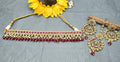 Polki Necklace Mehndi Set Sku-5476 B1 - rchiecreation
