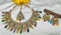 Polki Necklace Mehndi Set Sku-5534 B3 - rchiecreation