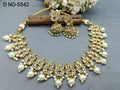 Polki Necklace Mehndi Set Sku-5542 B4 - rchiecreation