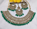 Polki Necklace Mehndi Set Sku-5570. B2 - rchiecreation