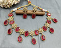 Polki Necklace Mehndi Set Sku-5738. B2 - rchiecreation
