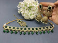 Polki Necklace Mehndi Set Sku-5741. B2 - rchiecreation