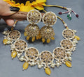 Polki Necklace Mehndi Set Sku-5778 B1 - rchiecreation