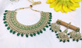Polki Necklace Mehndi Set Sku-5916 B4 - rchiecreation