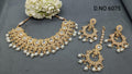 Polki Necklace Rose Gold Set Sku-6075 B2 - rchiecreation
