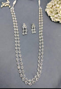 Polki Rodium Necklace Mehndi Set Sku-5914 B3 - rchiecreation