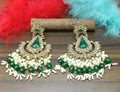 Tassel Earring Polki Earring Mahndi Sku 790 A2 - rchiecreation