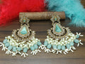 Tassel Earring Polki Earring Mahndi Sku 790 A2 - rchiecreation