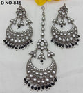 Victorian Kundan Earrings+Tica Sku-845 A1 - rchiecreation
